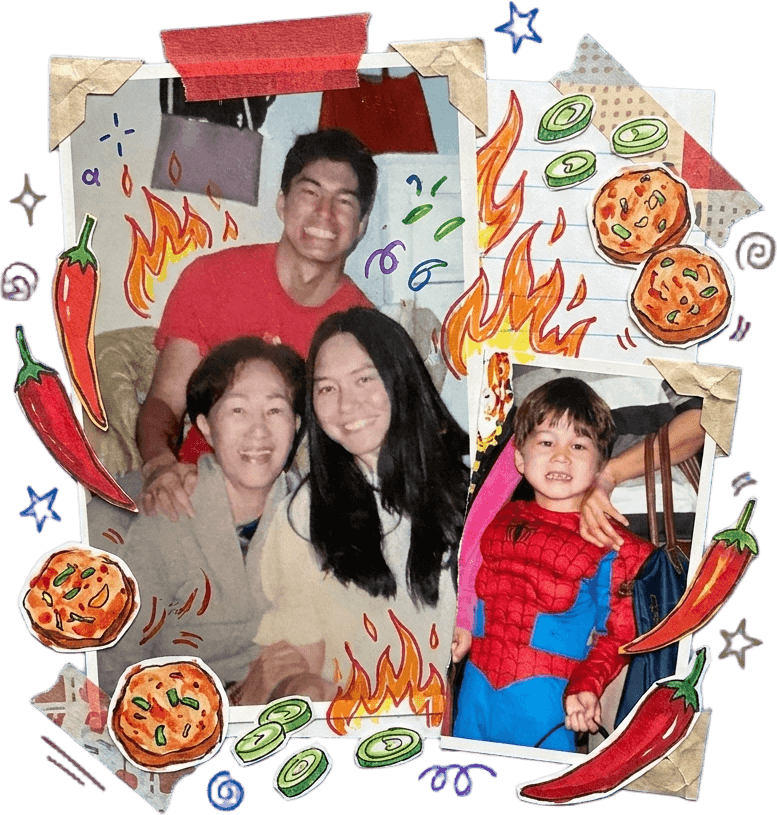 Simon and his grandma — family scrapbook
